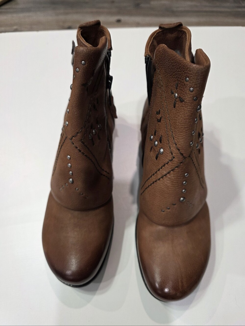 Miz Mooz Mills Studded Leather Ankle BootsRegular